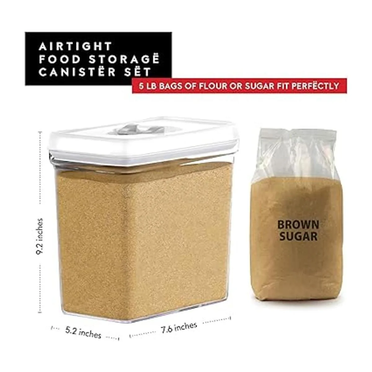 DWLLZA KITCHEN Grandes recipientes herméticos para_4