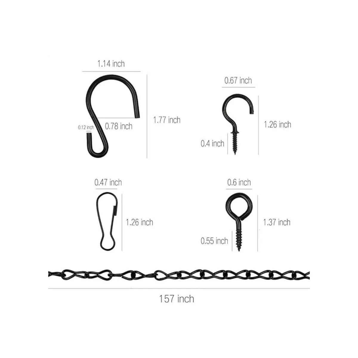Cadena colgante para comederos de pájaros baños de