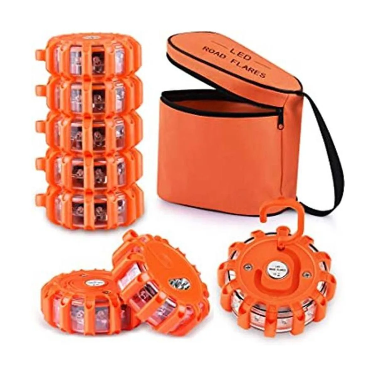 AK Paquete de 8 luces LED de advertencia intermitente de_1