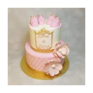 Molde de silicona para fondant diseño de botita de bebé_3