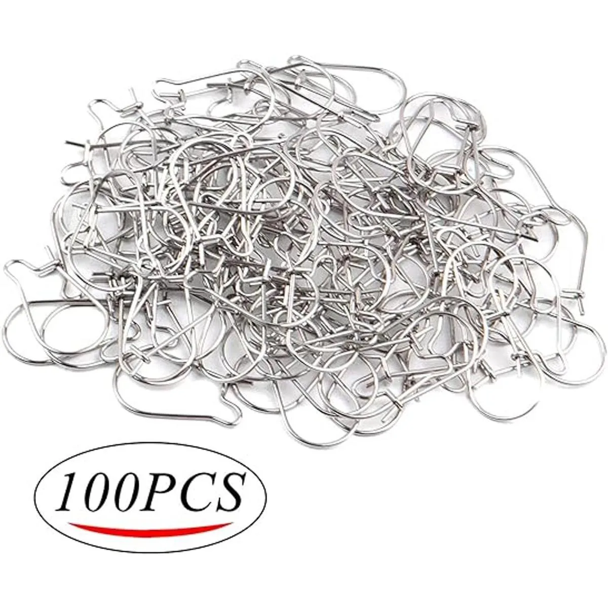 Pendientes a granel 100 unidades de ganchos de alambre