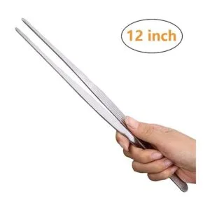 Gutsdoor Pinzas de cocina de acero inoxidable para cocinar