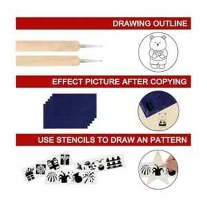 Kit de quema de madera para principiantes 73 piezas