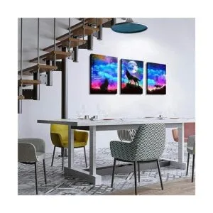 Arte de pared en lienzo para sala de estar baño