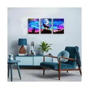 Arte de pared en lienzo para sala de estar baño