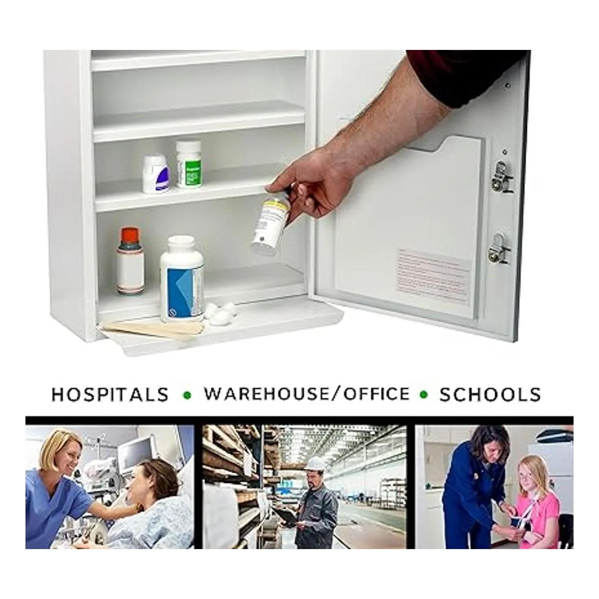 AdirMed Armario de Medicina con estante extraíble y_6