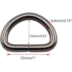 Anillos de metal en forma de D de 1 pulgada de diámetro_3