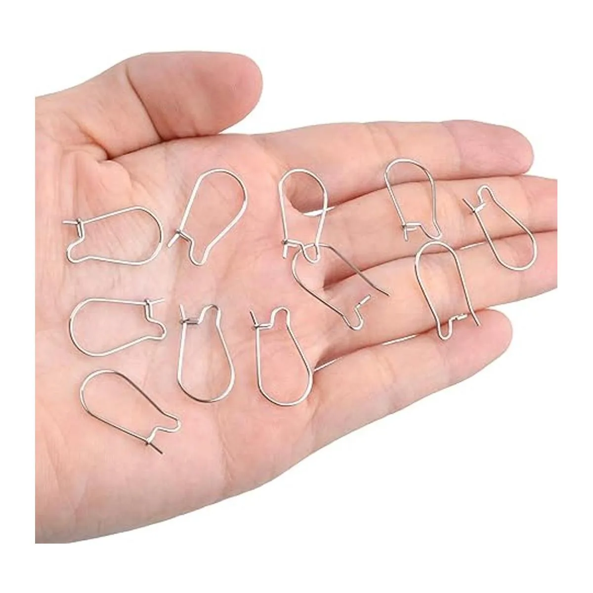 Pendientes a granel 100 unidades de ganchos de alambre