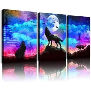 Arte de pared en lienzo para sala de estar baño