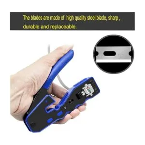 Herramienta de crimpado RJ45 Pass Through Crimper Cutter_5