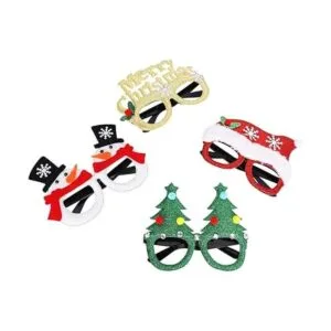 Max Fun 12 lentes de Navidad con purpurina marcos de_4