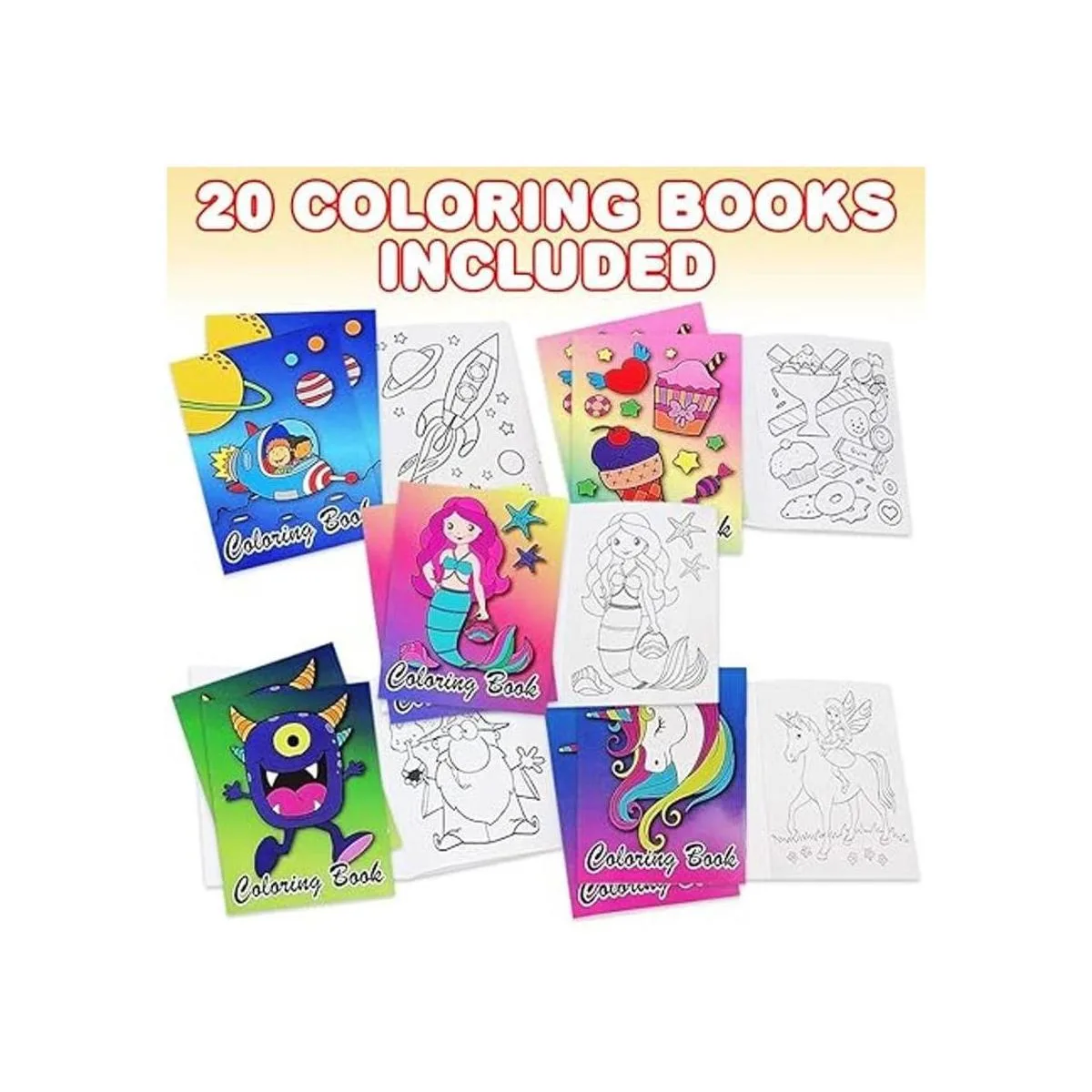 ArtCreativity Varios mini libros para colorear para niños_2