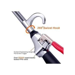 Pistola de aire potente de alto volumen con boquilla de