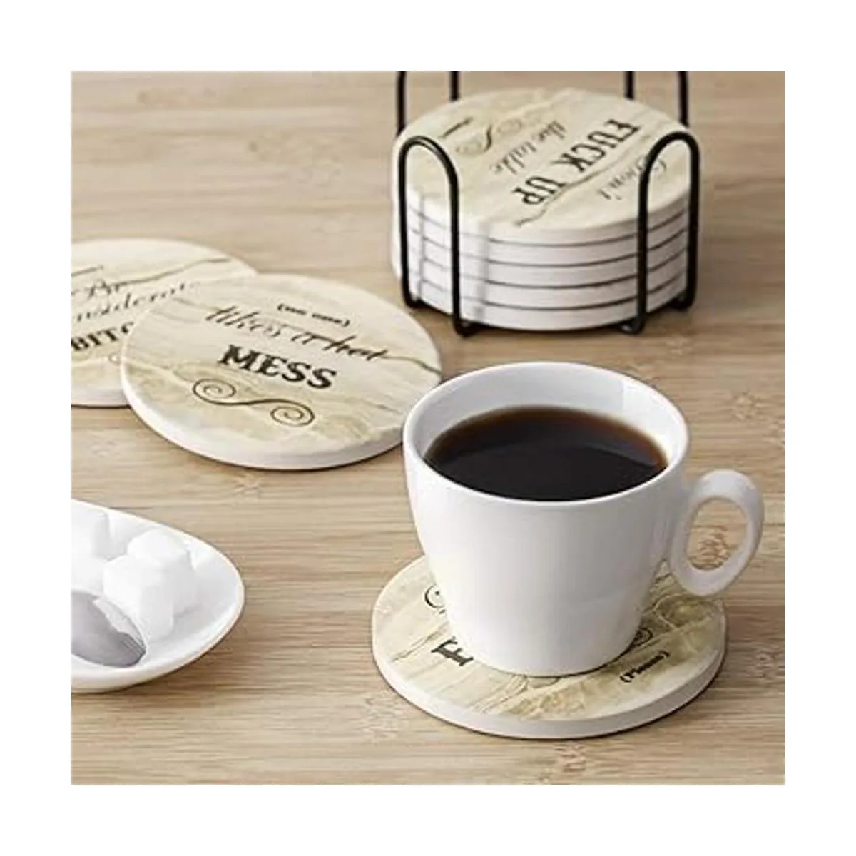 LIFVER Divertidos posavasos para bebidas con soporte_5