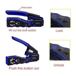 Herramienta de crimpado RJ45 Pass Through Crimper Cutter_3
