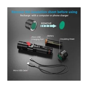 Linterna táctica LED linterna magnética iToncs 1000_3