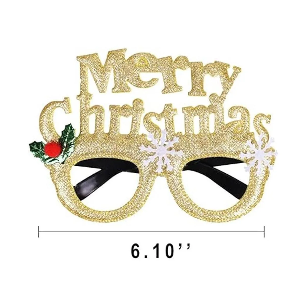 Max Fun 12 lentes de Navidad con purpurina marcos de_5