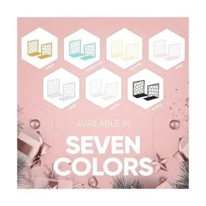 Sujetalibros geométricos de panal rosa de alta calidad_4