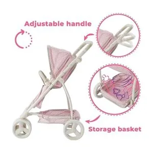 Olivias Little World Baby Doll Stroller Polka Dots_3