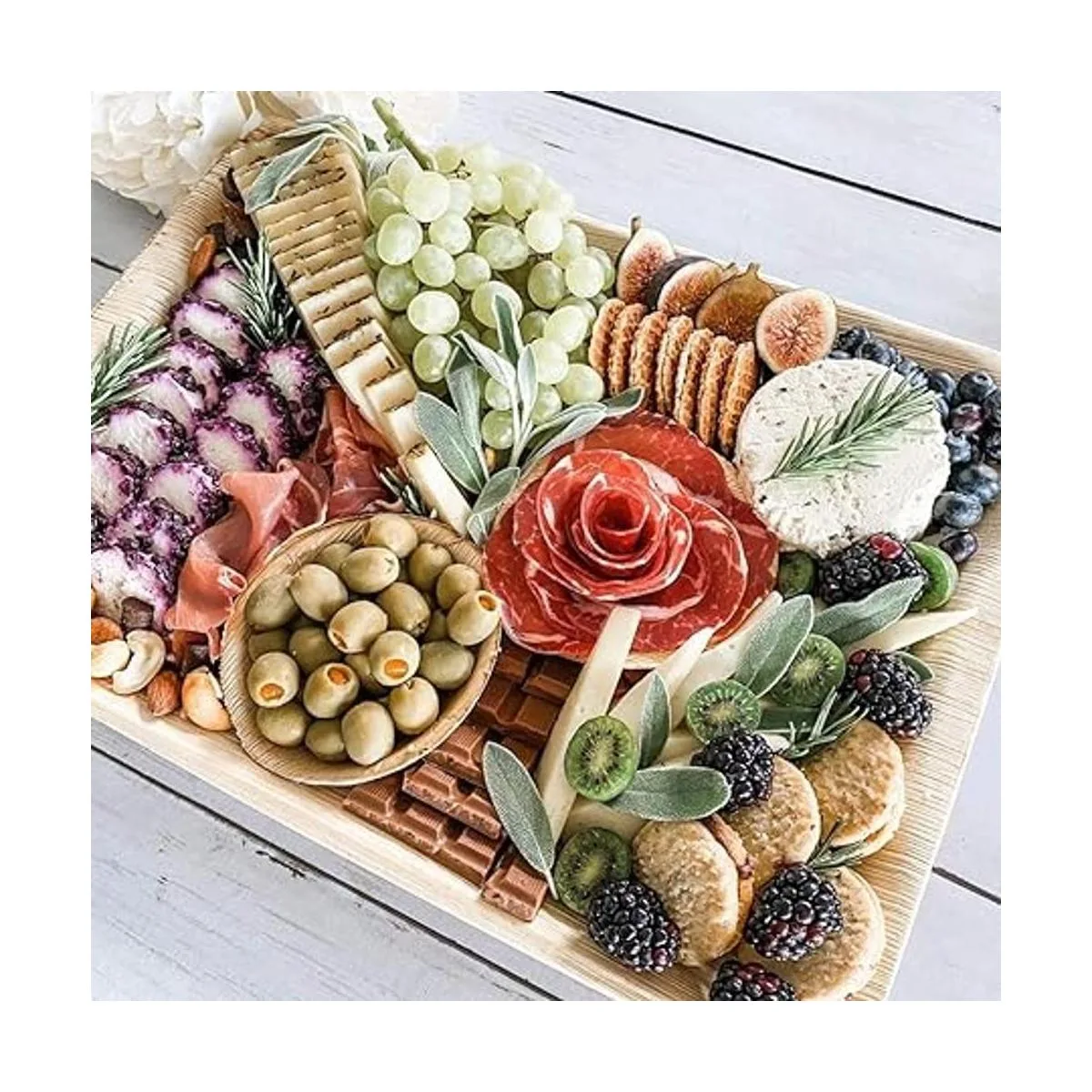 Charity Leaf Bandejas desechables de hoja de palma de 14 x_4