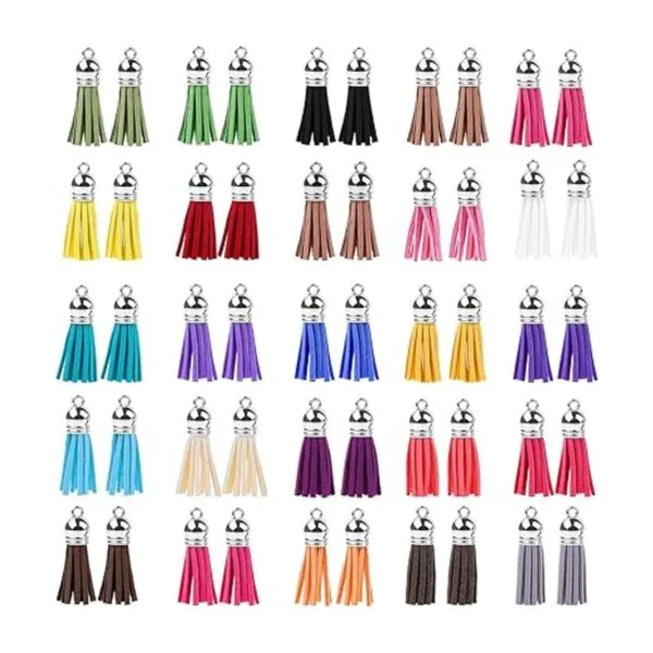 Keychain Tassles Cridoz 300pcs Bulk Keychains Ring Set