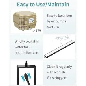 Pawfly 812 Inch Air Stone Bar Micro Bubble Diffuser for