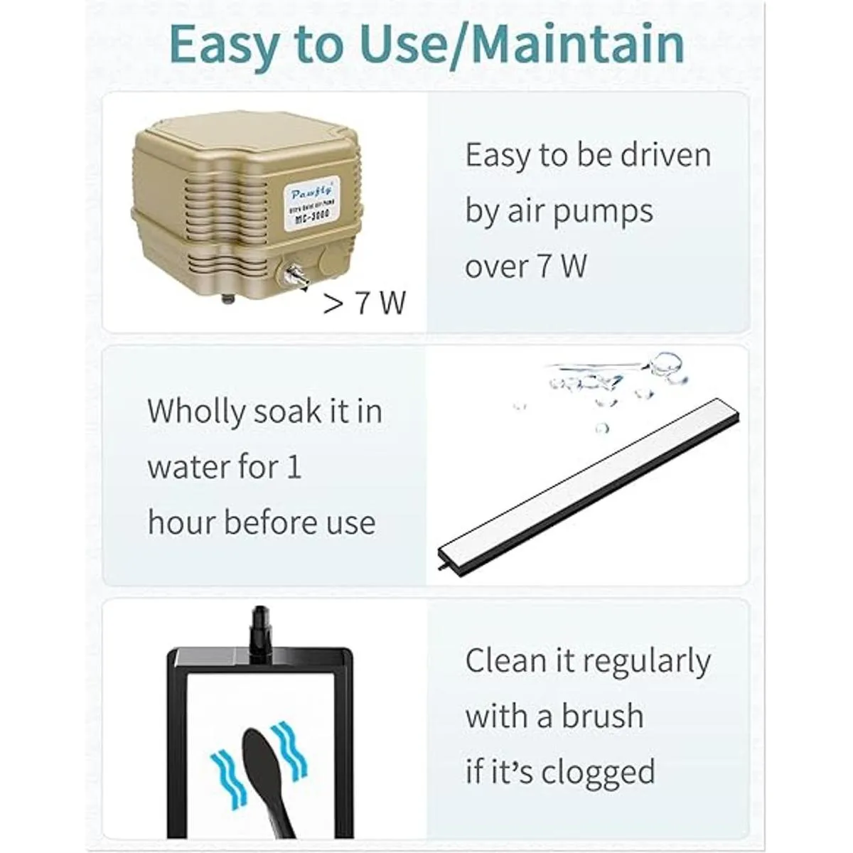 Pawfly 812 Inch Air Stone Bar Micro Bubble Diffuser for