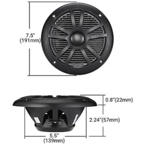 Paquete de altavoces amplificadores Bluetooth marinos.._3