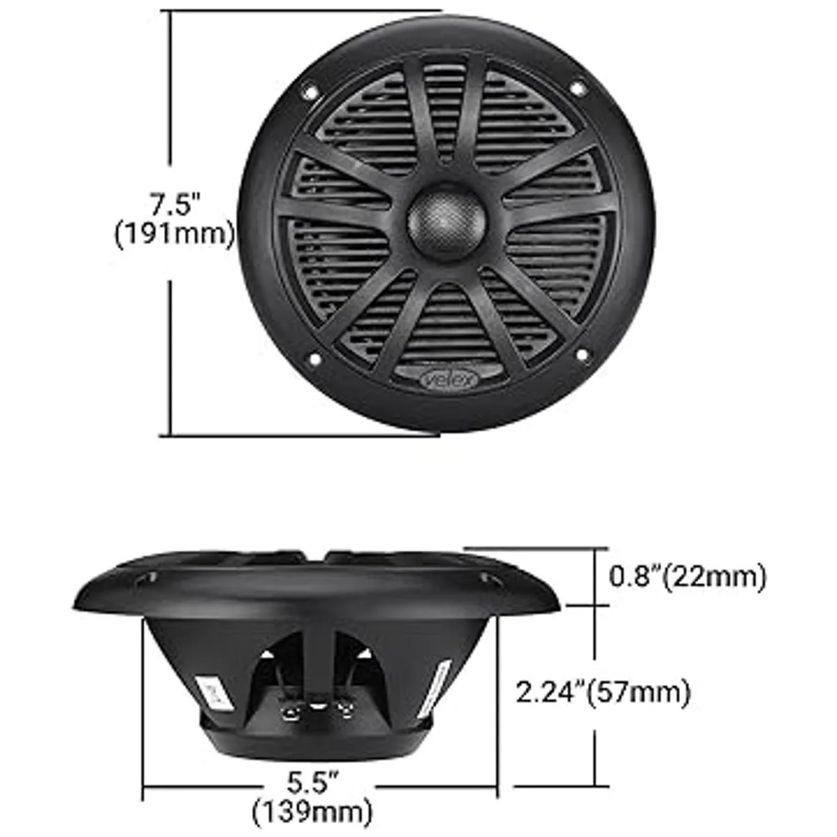 Paquete de altavoces amplificadores Bluetooth marinos.._3