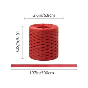 Cinta de rafia para envolver regalos 4 rollos de cinta de