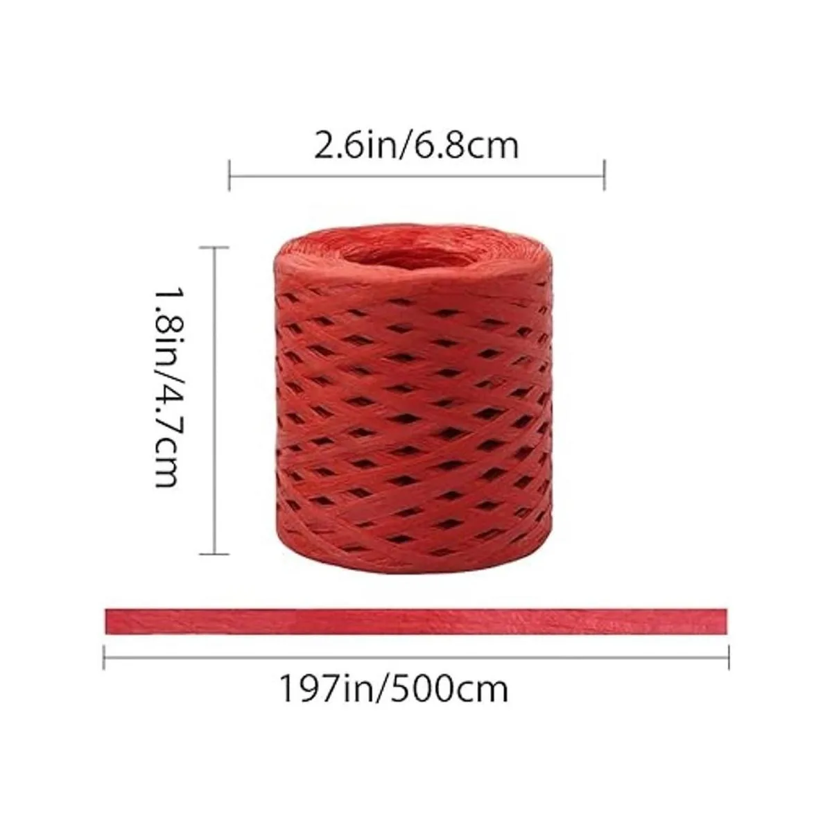 Cinta de rafia para envolver regalos 4 rollos de cinta de