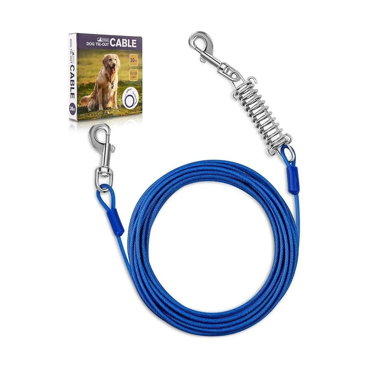 Petbobi Cable de amarre para perro 15 pies 20 pies 25_1