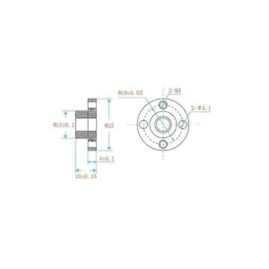 Paquete de 2 tornillos de plomo para impresora 3D Z Axis_3