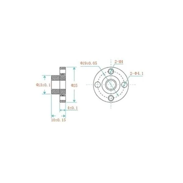 Paquete de 2 tornillos de plomo para impresora 3D Z Axis_3