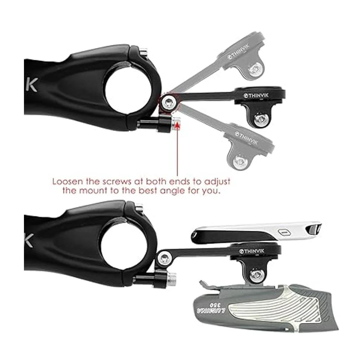 Thinvik Soporte para ordenador de bicicleta para Garmin_4