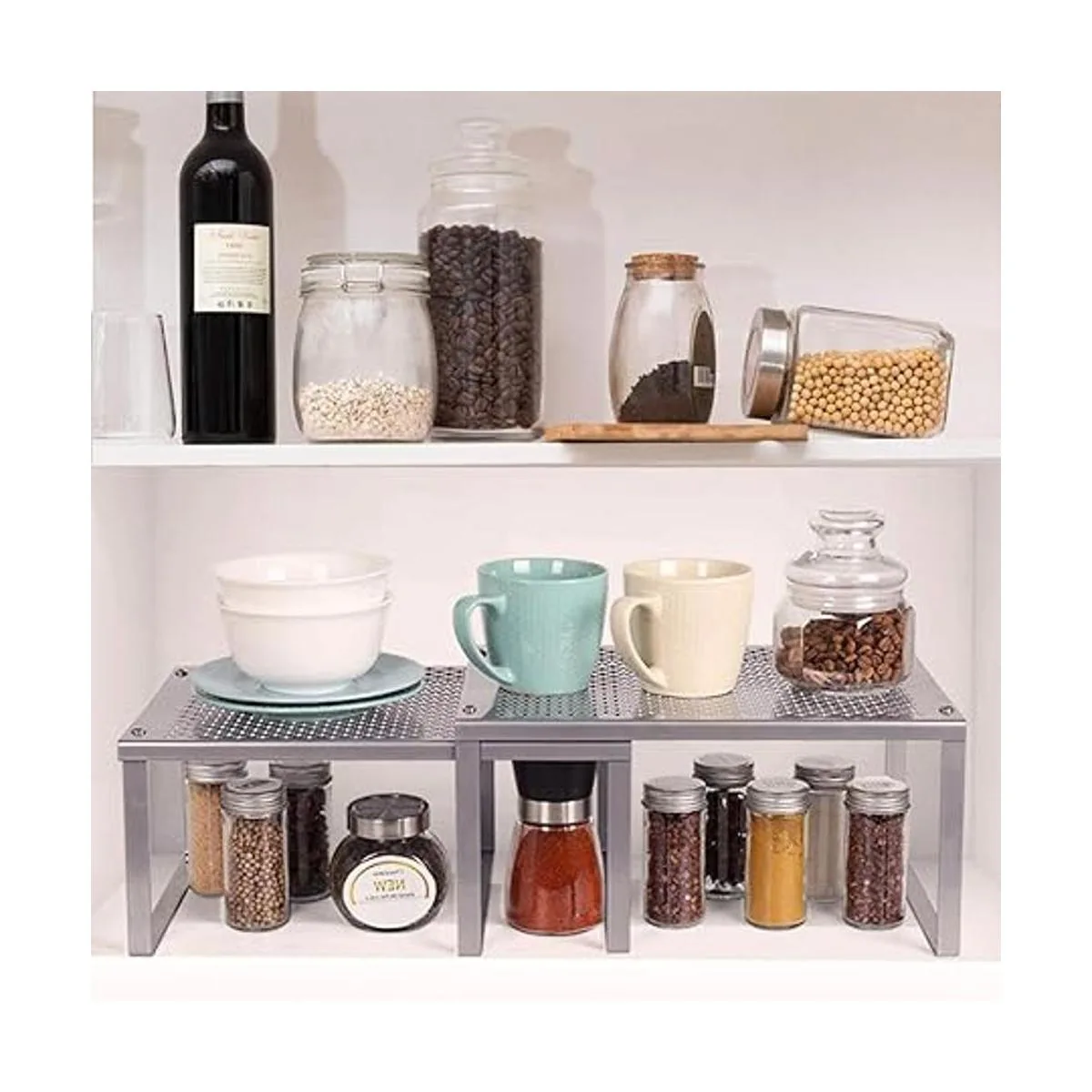 NEX Organizador de estante de cocina para armario y_4