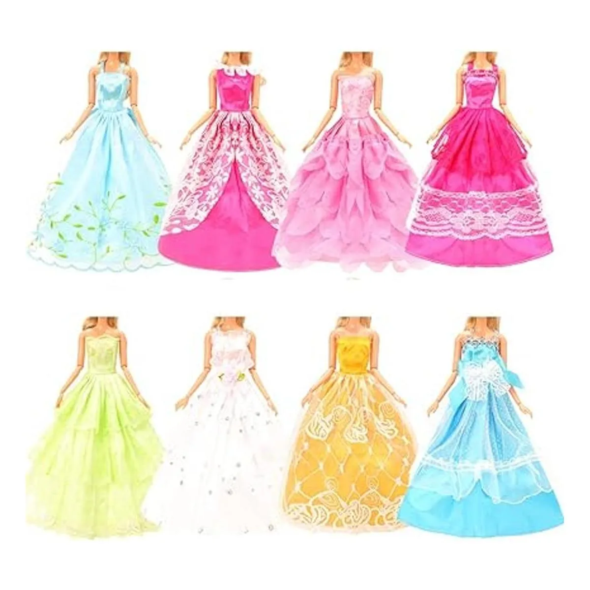 BARWA 10 vestidos con 17 accesorios hechos a mano ropa de_3