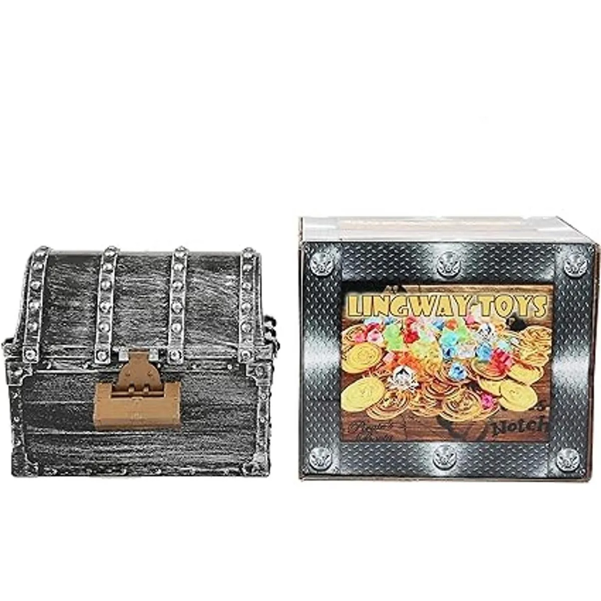 Lingway Toys Kids Pirate Treasure Chest Large Size_5
