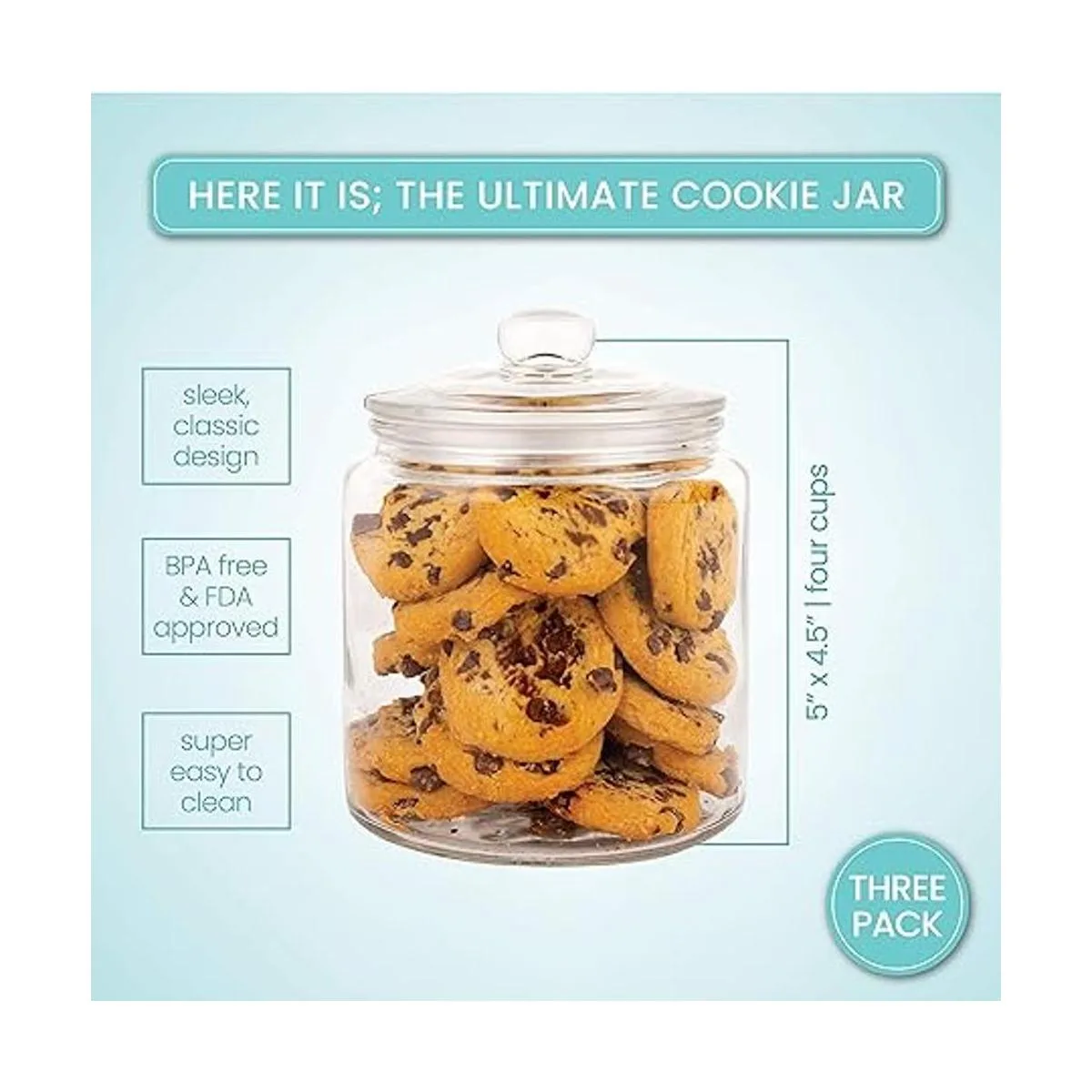 Juego de 3 tarros de cristal con tapa de 1 litro_3