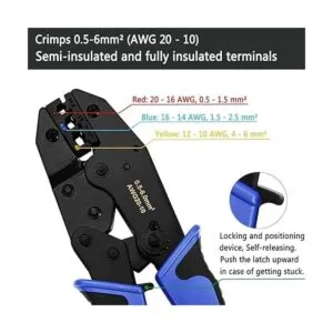 Qibaok Herramienta de crimpado de terminales de trinquete_4