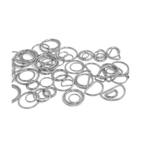 SENHAI 50 unidades surtidas de plata O anillo y 20 piezas