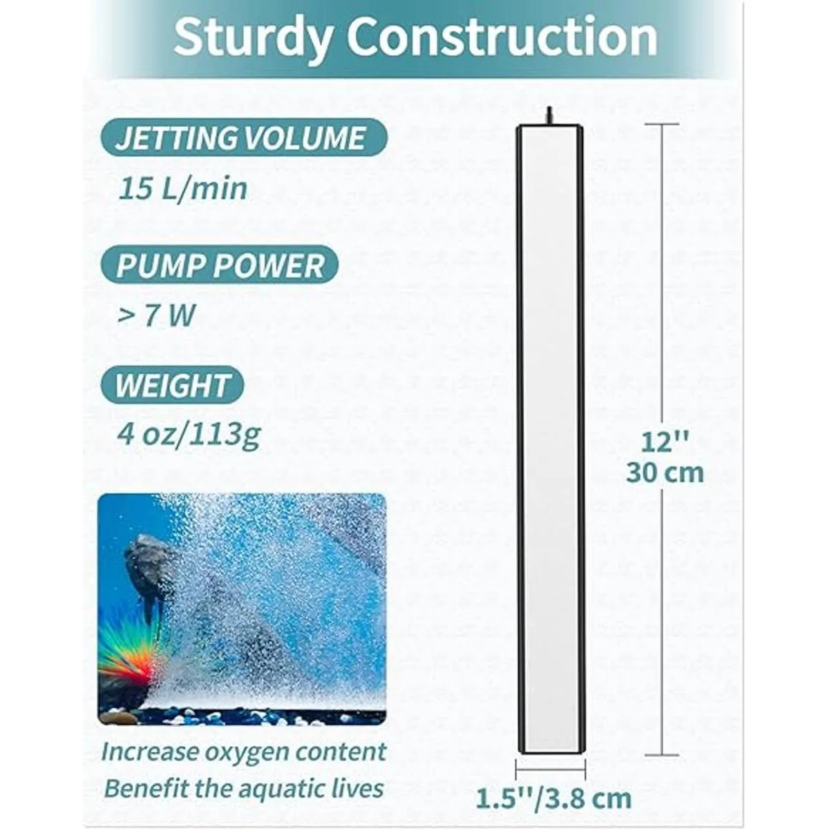Pawfly 812 Inch Air Stone Bar Micro Bubble Diffuser for