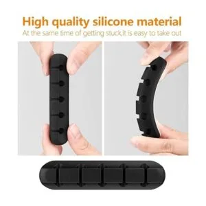 Clips organizadores de cables 5 paquetes de gestión de_6