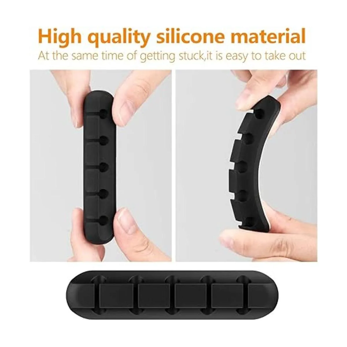 Clips organizadores de cables 5 paquetes de gestión de_6