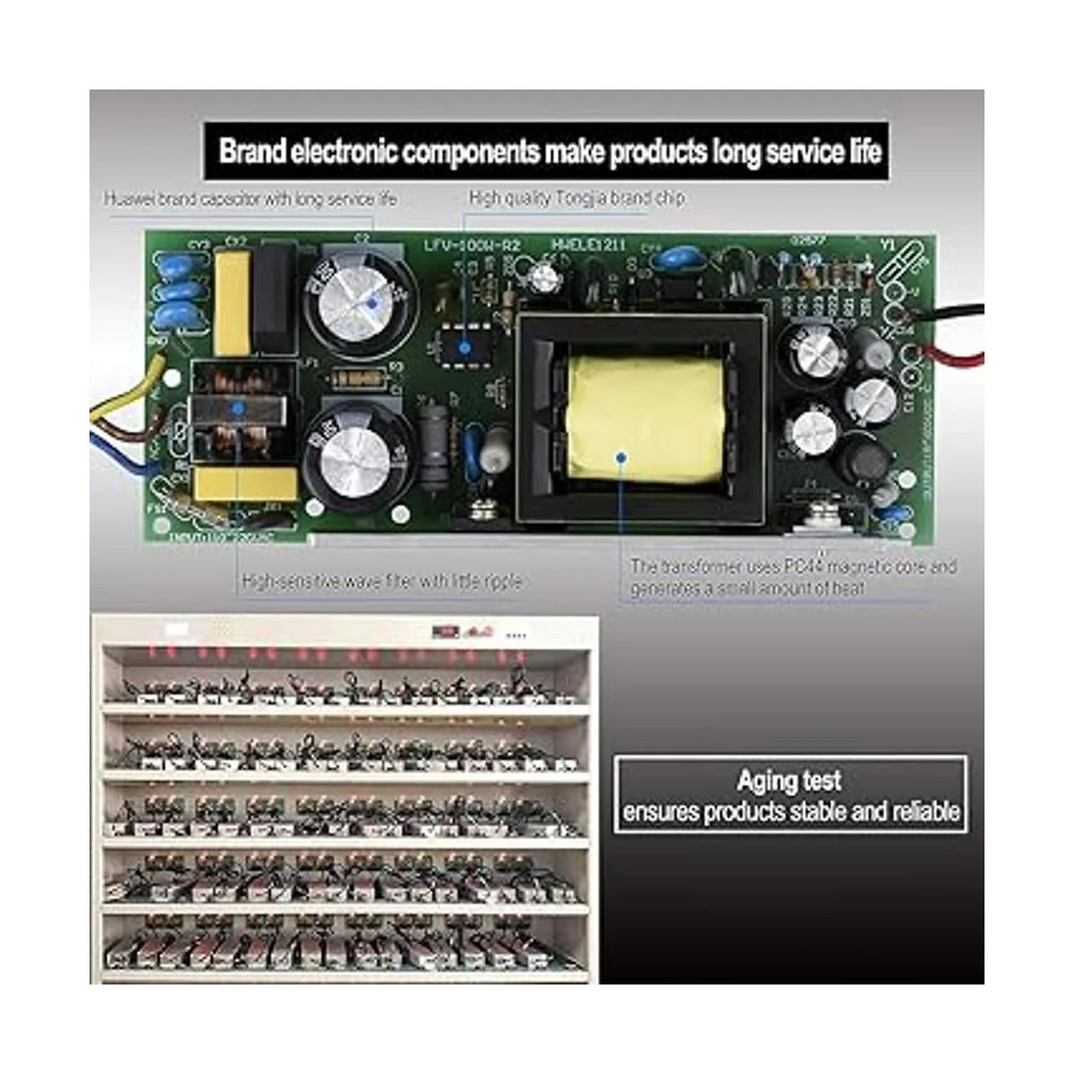 LED Driver 120W 12V DC salida de bajo voltaje impermeable