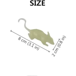 Hocai 10 piezas de rata falsa realista de plástico falso