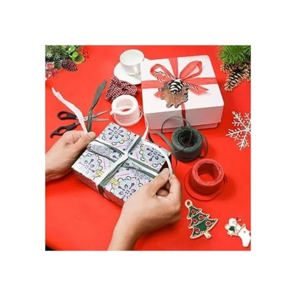 Cinta de rafia para envolver regalos 4 rollos de cinta de