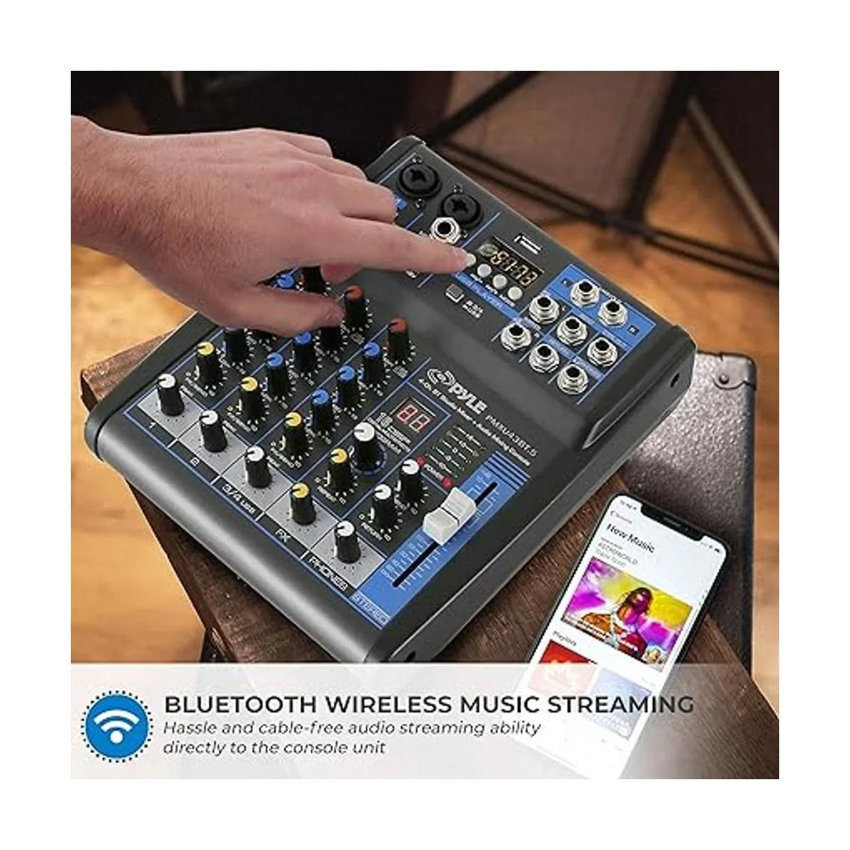 Pyle Mezclador de audio profesional interfaz de sistema_6