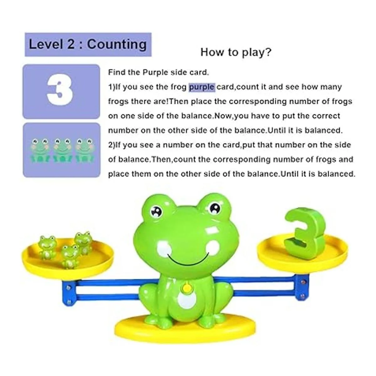 BBPOOL Frog Balance Cool Math Counting Game Educativo_3