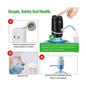 Dispensador de agua de 5 galones bomba eléctrica de agua_5